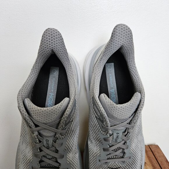 HOKA ONE ONE Clifton 9 Harbor Mist Black 1127895 HMBC Men Running Shoe Size 13D - Picture 9 of 10